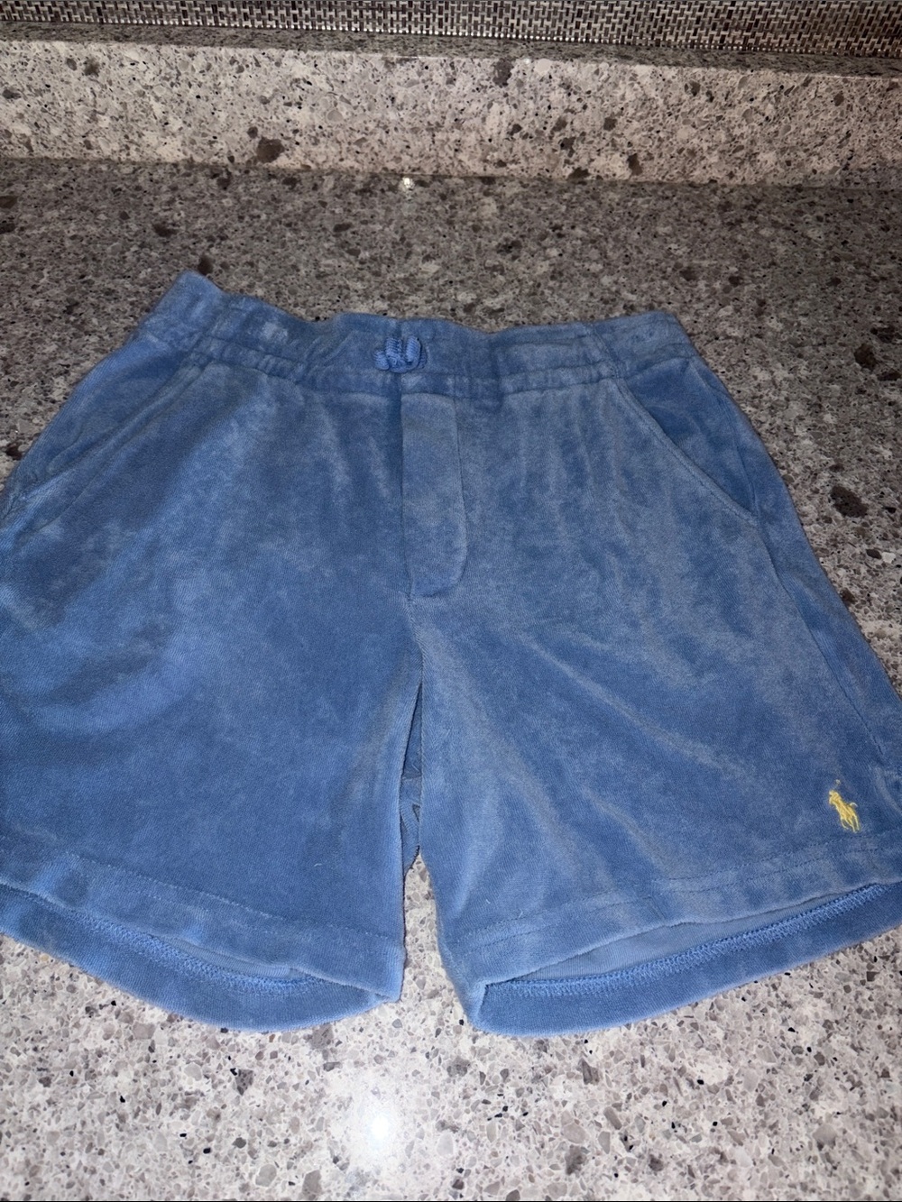Polo by Ralph Lauren Blue Terry Cloth Athletic Shorts